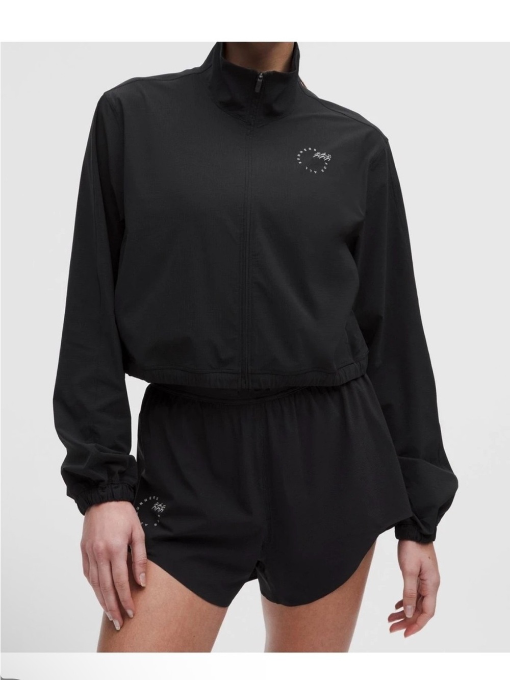 Lululemon Mile Maker Run Crew Graphic Cinch-Hem Jacket Sz M